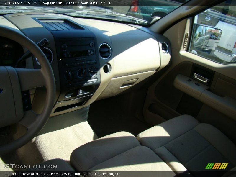 Aspen Green Metallic / Tan 2006 Ford F150 XLT Regular Cab