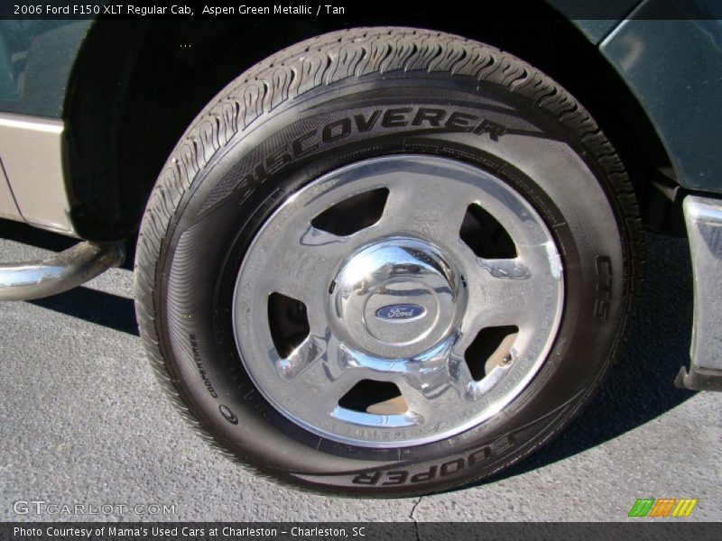Aspen Green Metallic / Tan 2006 Ford F150 XLT Regular Cab