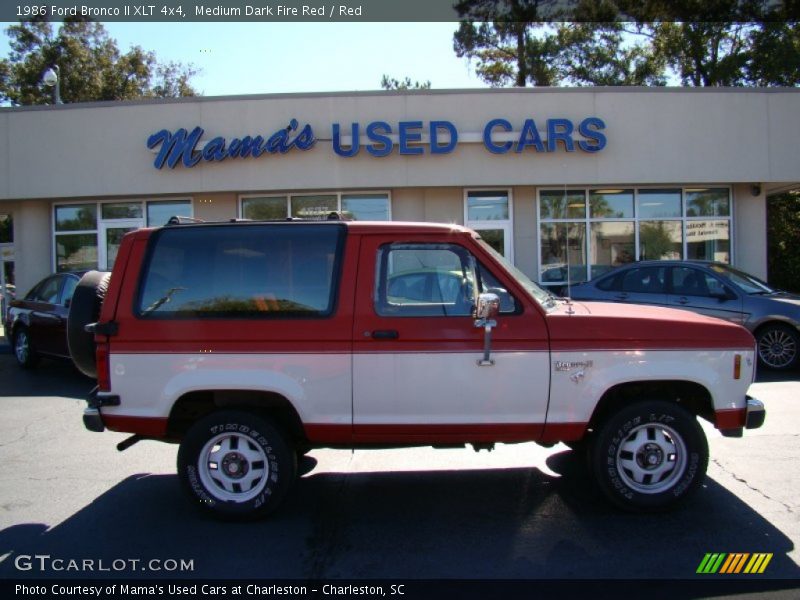Medium Dark Fire Red / Red 1986 Ford Bronco II XLT 4x4