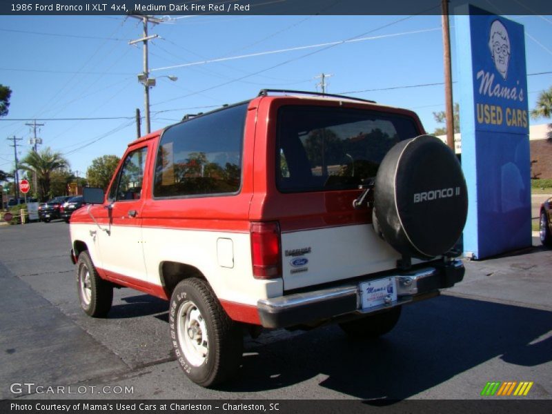 Medium Dark Fire Red / Red 1986 Ford Bronco II XLT 4x4