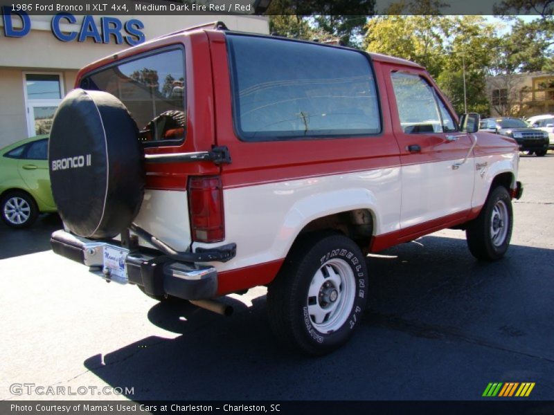 Medium Dark Fire Red / Red 1986 Ford Bronco II XLT 4x4