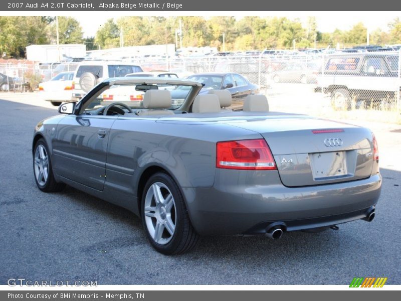 Alpaka Beige Metallic / Beige 2007 Audi A4 2.0T Cabriolet