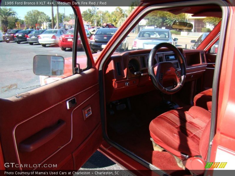 Medium Dark Fire Red / Red 1986 Ford Bronco II XLT 4x4