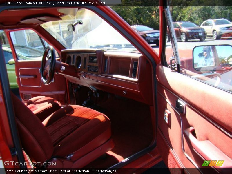  1986 Bronco II XLT 4x4 Red Interior