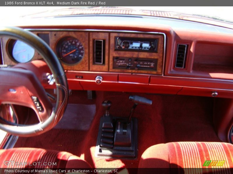 Dashboard of 1986 Bronco II XLT 4x4