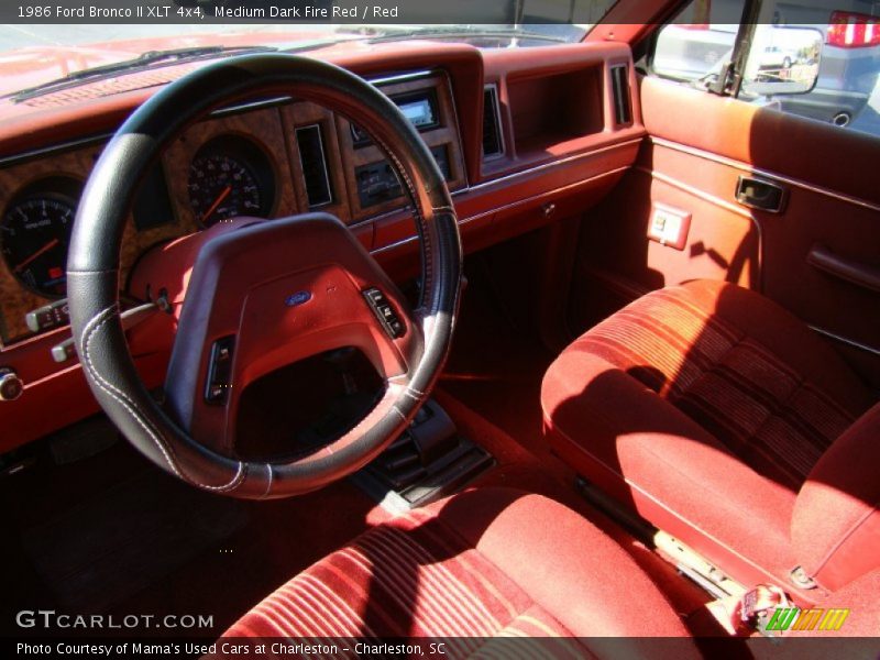 Dashboard of 1986 Bronco II XLT 4x4