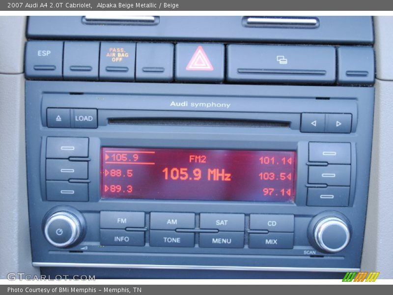 Alpaka Beige Metallic / Beige 2007 Audi A4 2.0T Cabriolet