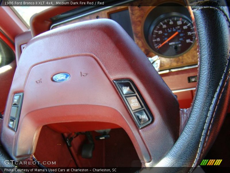Medium Dark Fire Red / Red 1986 Ford Bronco II XLT 4x4