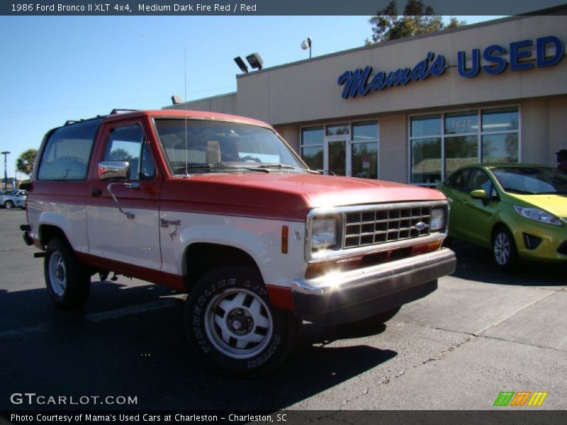 Medium Dark Fire Red / Red 1986 Ford Bronco II XLT 4x4