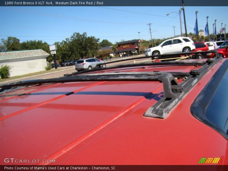 Medium Dark Fire Red / Red 1986 Ford Bronco II XLT 4x4