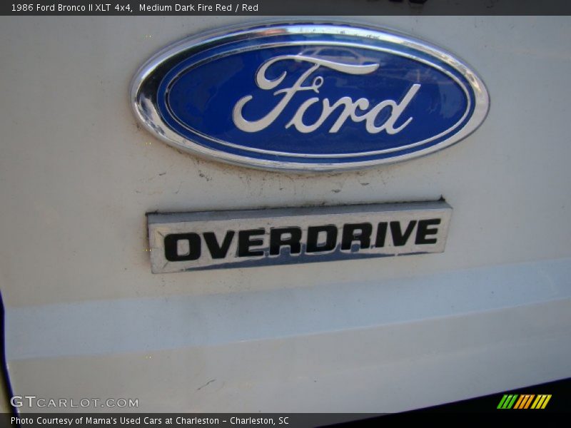  1986 Bronco II XLT 4x4 Logo