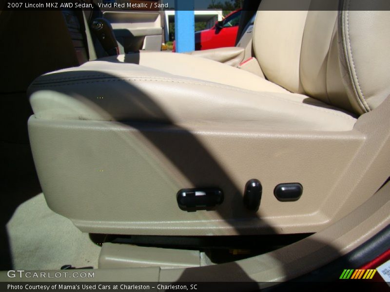 Vivid Red Metallic / Sand 2007 Lincoln MKZ AWD Sedan