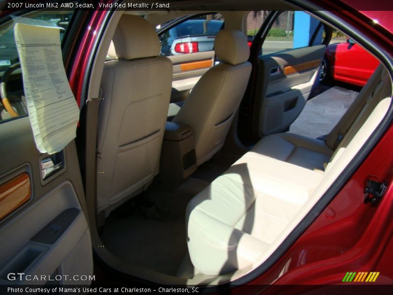Vivid Red Metallic / Sand 2007 Lincoln MKZ AWD Sedan