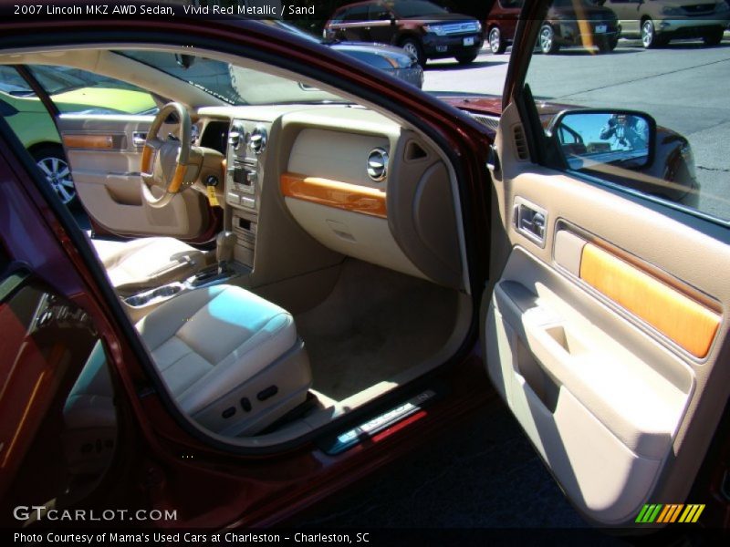 Vivid Red Metallic / Sand 2007 Lincoln MKZ AWD Sedan