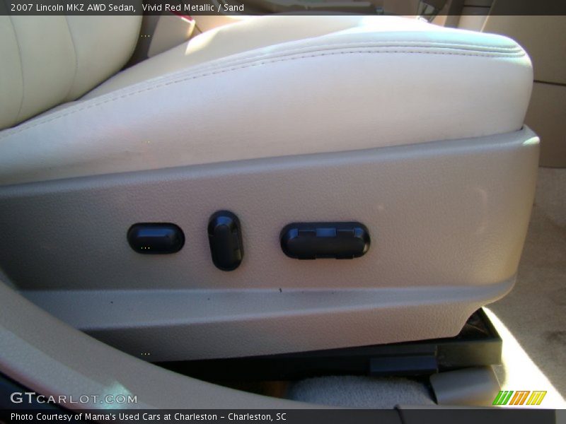Vivid Red Metallic / Sand 2007 Lincoln MKZ AWD Sedan