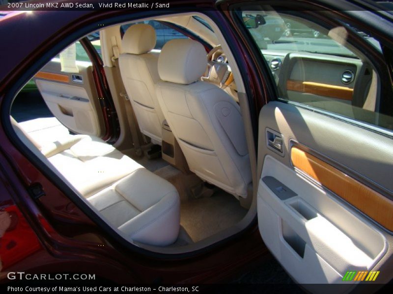 Vivid Red Metallic / Sand 2007 Lincoln MKZ AWD Sedan