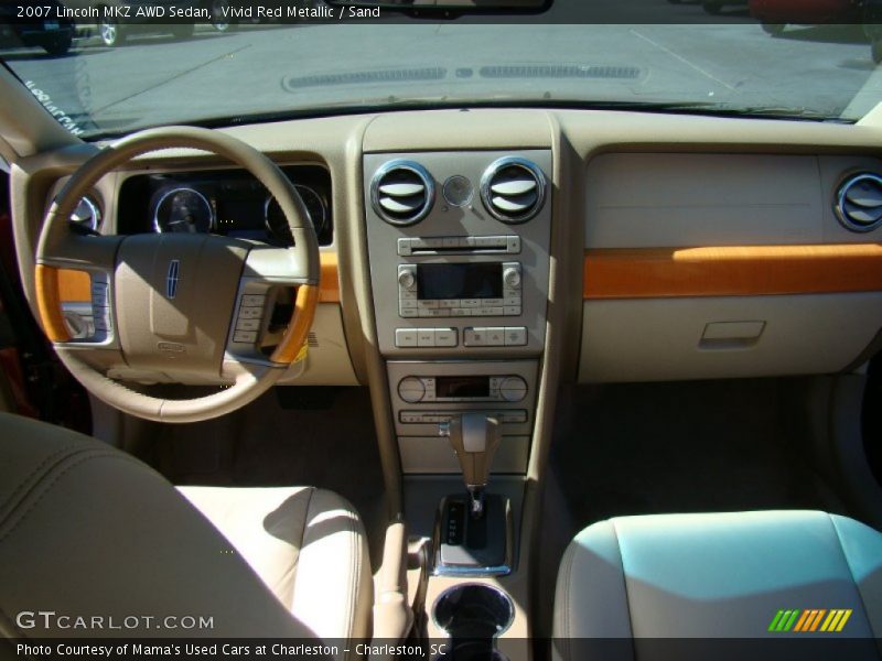 Vivid Red Metallic / Sand 2007 Lincoln MKZ AWD Sedan