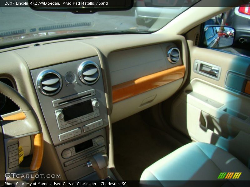 Vivid Red Metallic / Sand 2007 Lincoln MKZ AWD Sedan