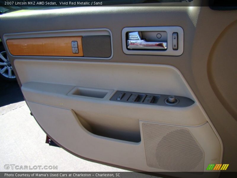 Vivid Red Metallic / Sand 2007 Lincoln MKZ AWD Sedan