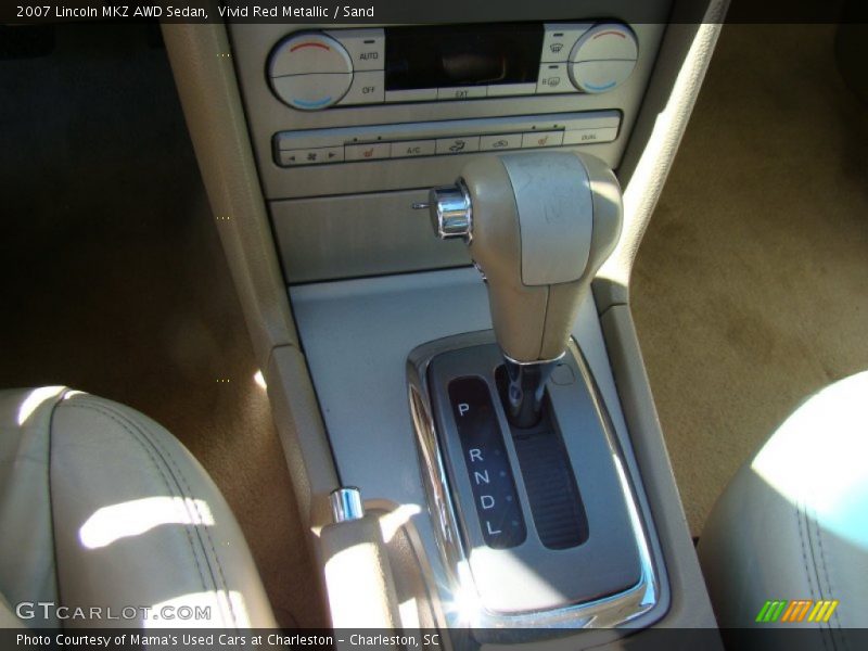 Vivid Red Metallic / Sand 2007 Lincoln MKZ AWD Sedan