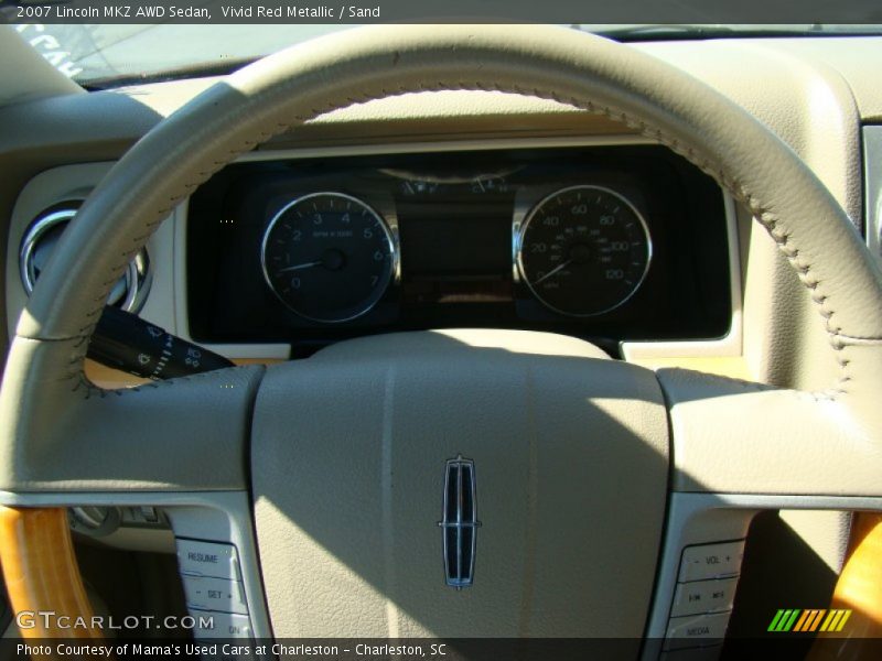 Vivid Red Metallic / Sand 2007 Lincoln MKZ AWD Sedan