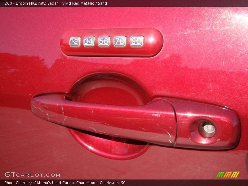 Vivid Red Metallic / Sand 2007 Lincoln MKZ AWD Sedan