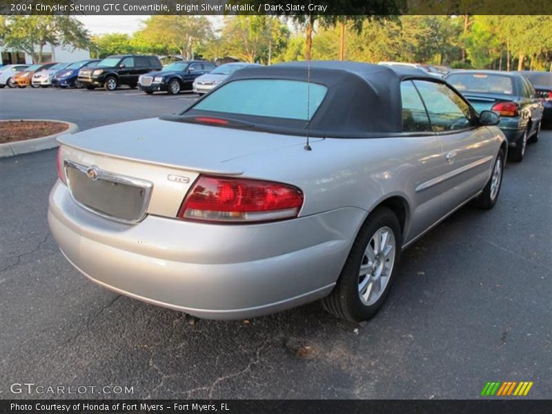 Bright Silver Metallic / Dark Slate Gray 2004 Chrysler Sebring GTC Convertible