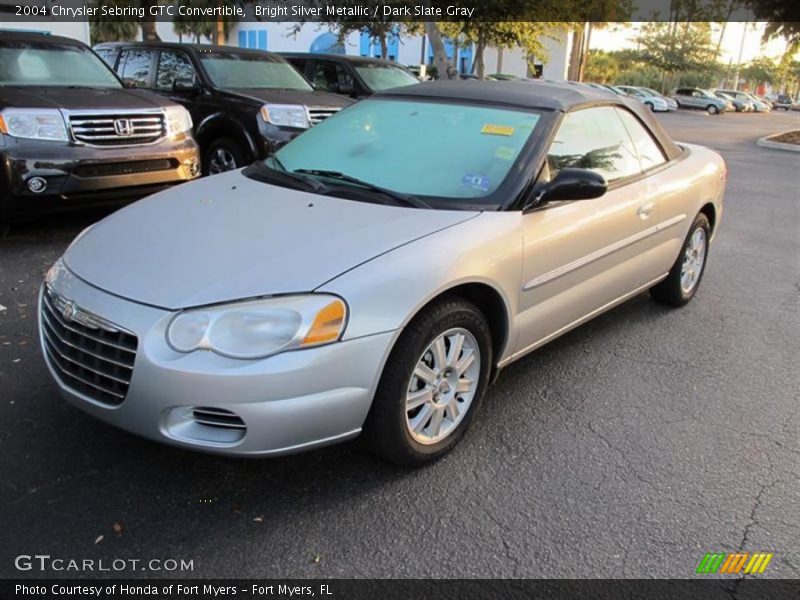 Bright Silver Metallic / Dark Slate Gray 2004 Chrysler Sebring GTC Convertible