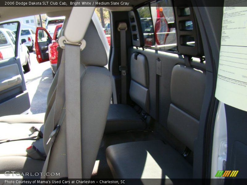 Bright White / Medium Slate Gray 2006 Dodge Dakota SLT Club Cab