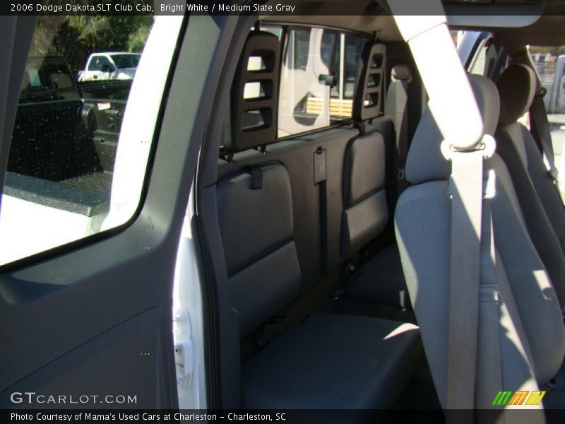 Bright White / Medium Slate Gray 2006 Dodge Dakota SLT Club Cab