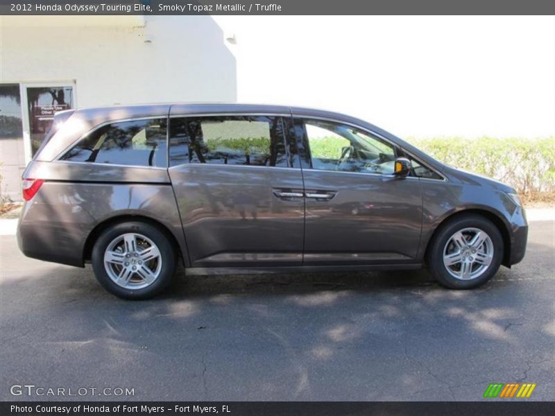 Smoky Topaz Metallic / Truffle 2012 Honda Odyssey Touring Elite