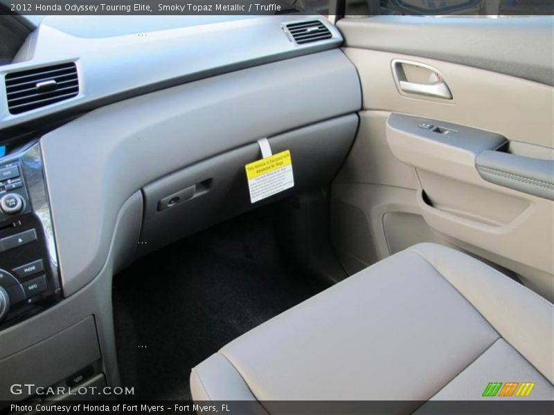 Smoky Topaz Metallic / Truffle 2012 Honda Odyssey Touring Elite