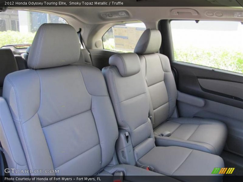 Smoky Topaz Metallic / Truffle 2012 Honda Odyssey Touring Elite