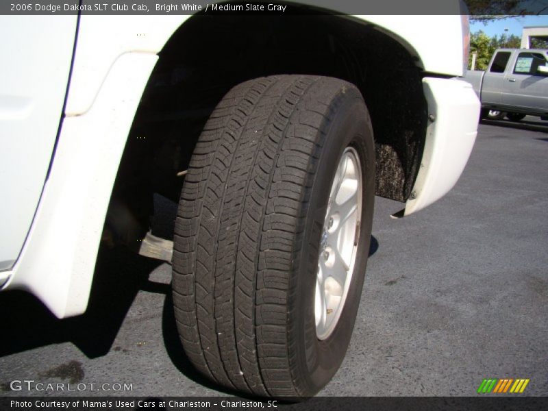 Bright White / Medium Slate Gray 2006 Dodge Dakota SLT Club Cab