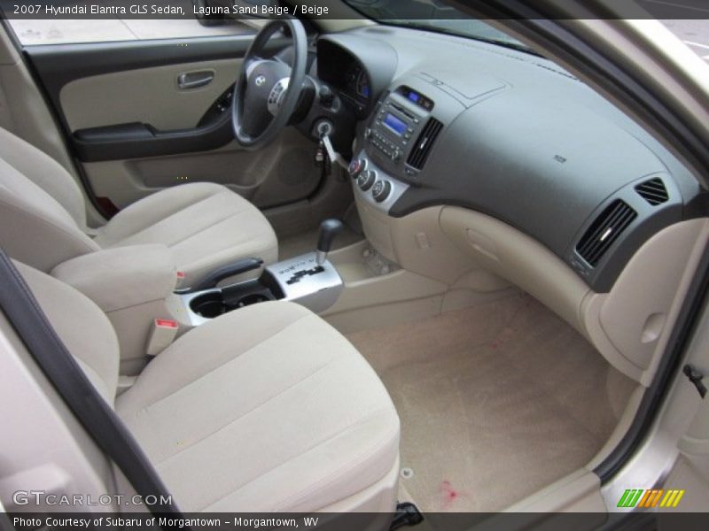 Laguna Sand Beige / Beige 2007 Hyundai Elantra GLS Sedan