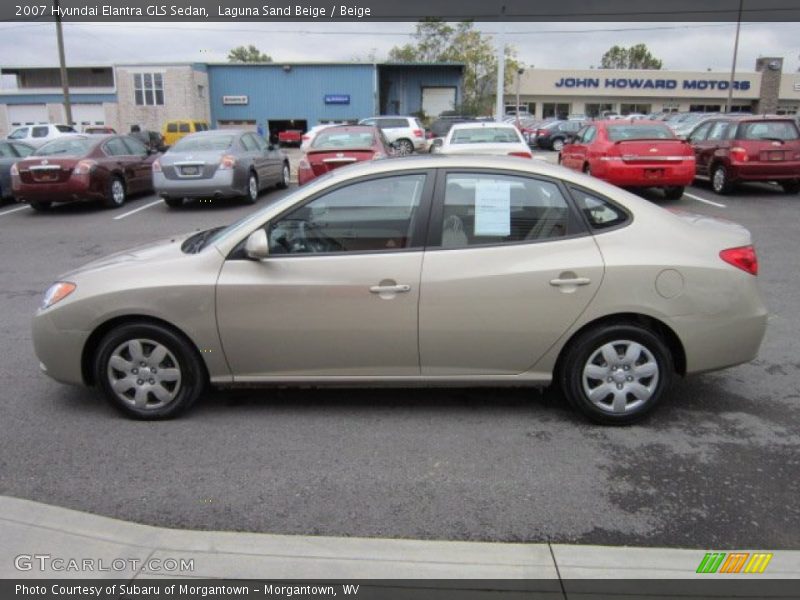 Laguna Sand Beige / Beige 2007 Hyundai Elantra GLS Sedan