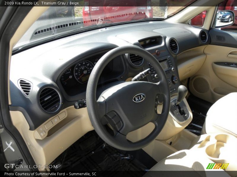 Titanium Gray / Beige 2009 Kia Rondo LX