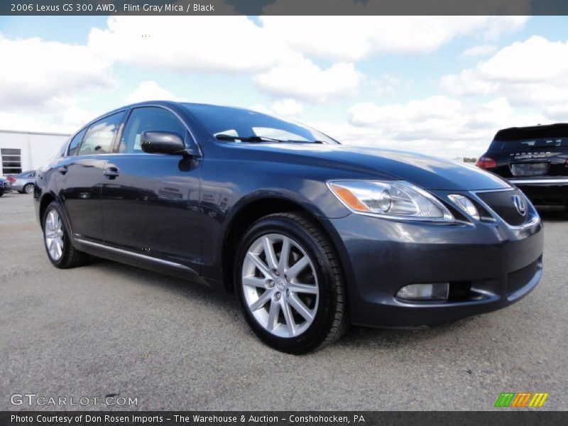 Flint Gray Mica / Black 2006 Lexus GS 300 AWD