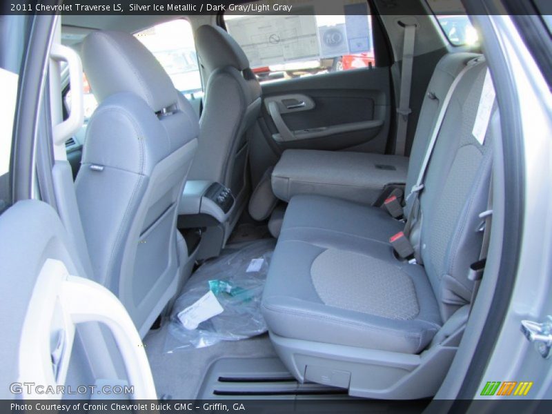 Silver Ice Metallic / Dark Gray/Light Gray 2011 Chevrolet Traverse LS