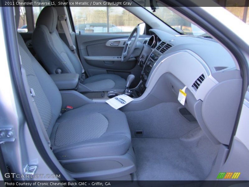 Silver Ice Metallic / Dark Gray/Light Gray 2011 Chevrolet Traverse LS