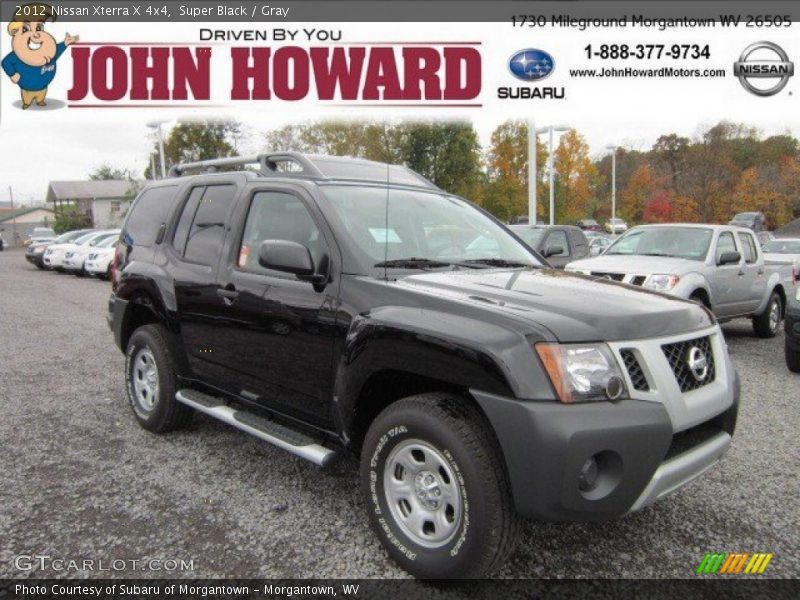 Super Black / Gray 2012 Nissan Xterra X 4x4