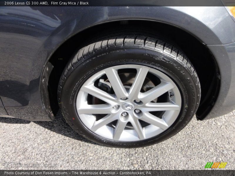 Flint Gray Mica / Black 2006 Lexus GS 300 AWD