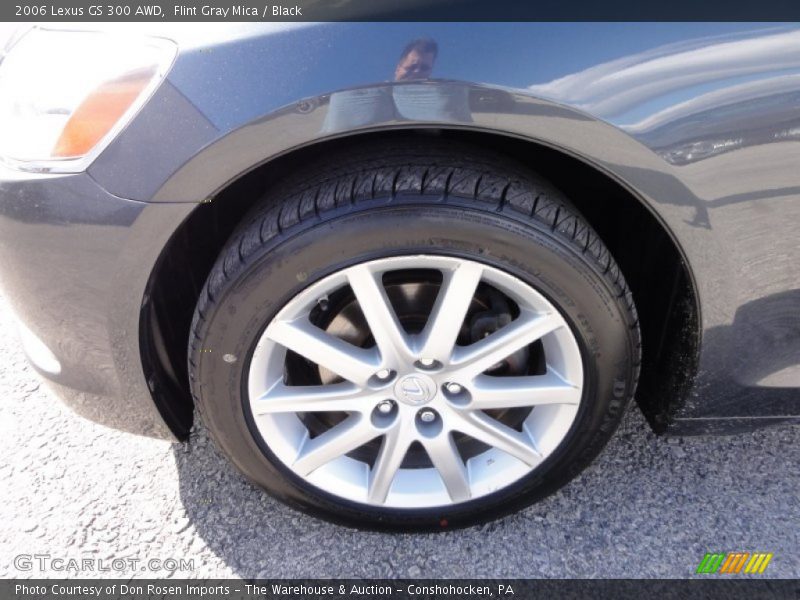 Flint Gray Mica / Black 2006 Lexus GS 300 AWD