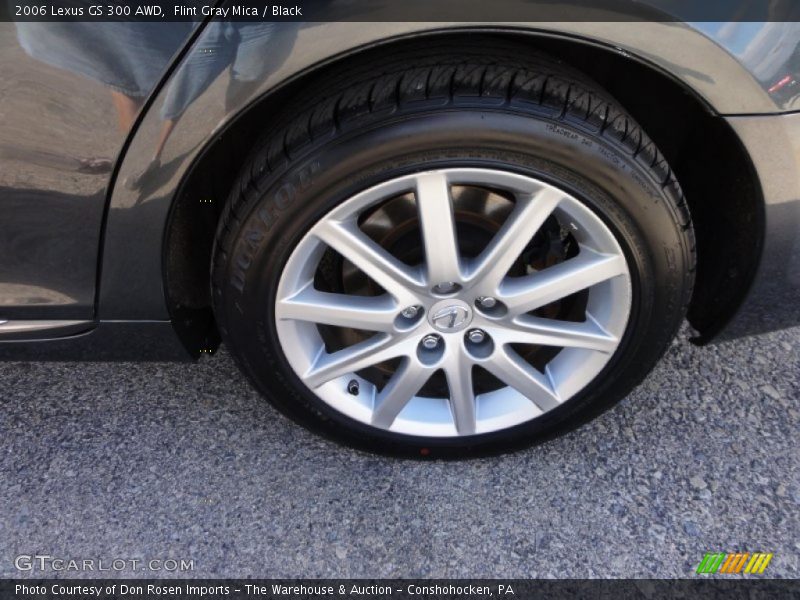 Flint Gray Mica / Black 2006 Lexus GS 300 AWD