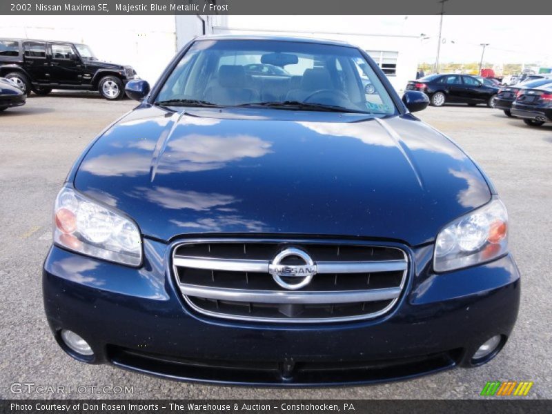 Majestic Blue Metallic / Frost 2002 Nissan Maxima SE