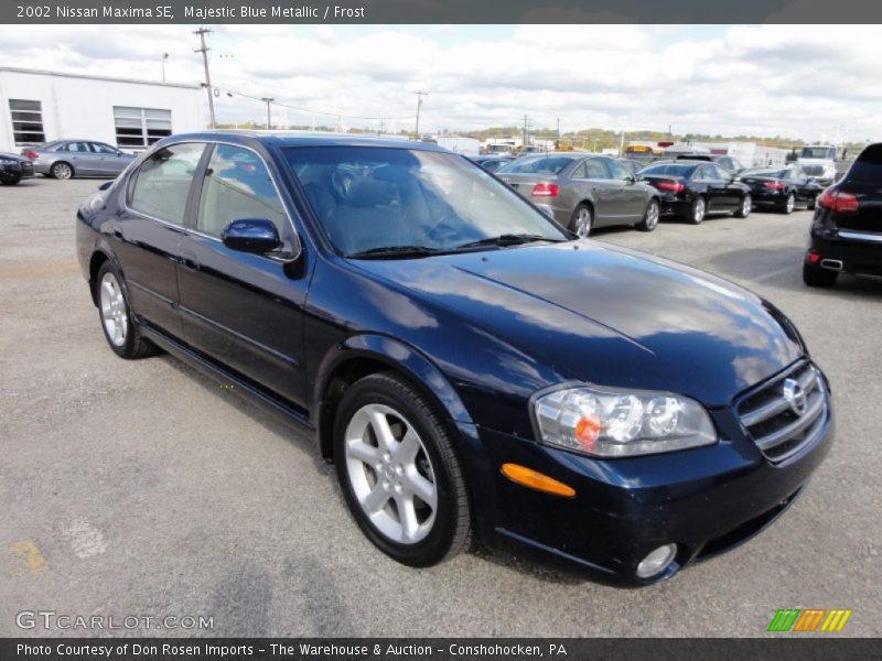 Majestic Blue Metallic / Frost 2002 Nissan Maxima SE