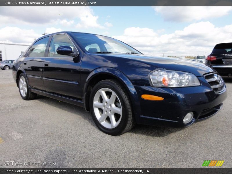 Majestic Blue Metallic / Frost 2002 Nissan Maxima SE