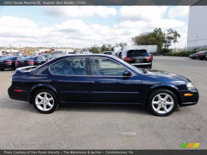 Majestic Blue Metallic / Frost 2002 Nissan Maxima SE