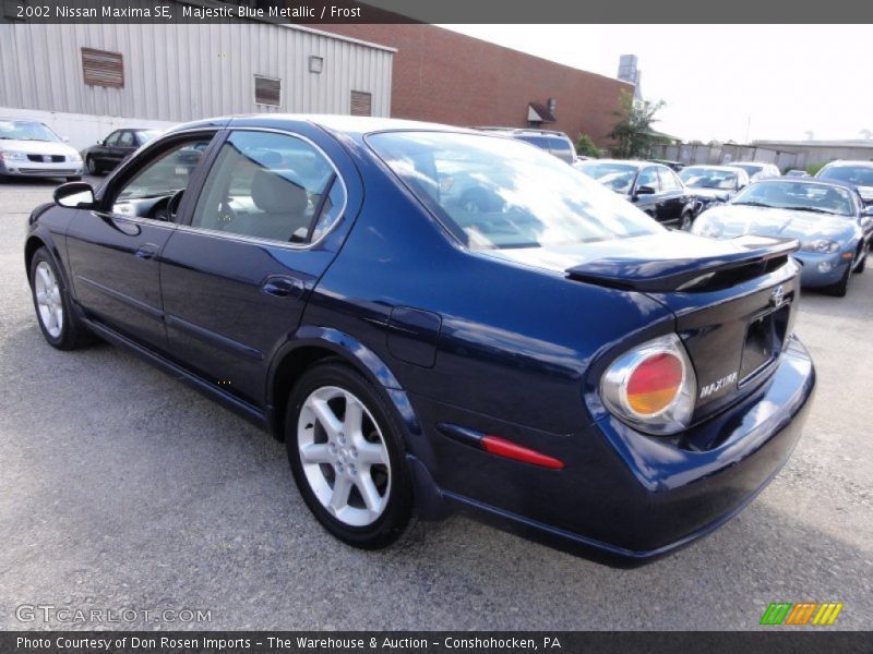 Majestic Blue Metallic / Frost 2002 Nissan Maxima SE