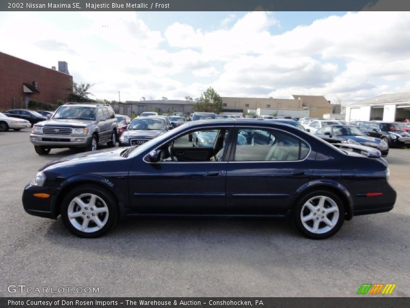 Majestic Blue Metallic / Frost 2002 Nissan Maxima SE